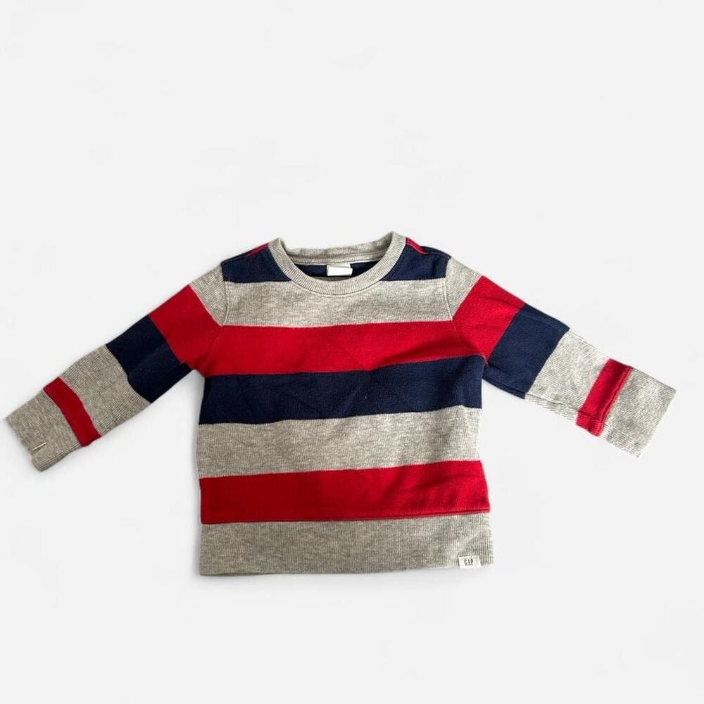 Baby Gap 24 month Blue, Red and Grey Sweater